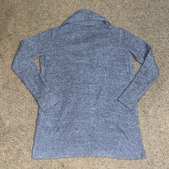 Barefoot Dreams Cozy Chic Lite Knit Circle Cardigan Gray Medium - Picture 4 of 8